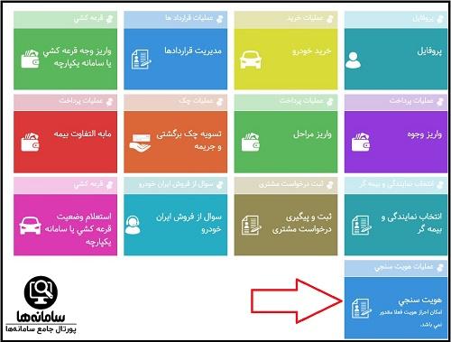 نحوه احراز هویت ایران خودرو